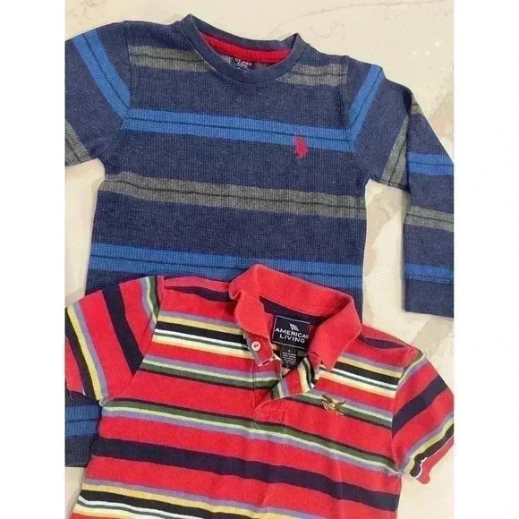 Boy’s U.S. POLO ASSN. Long Sleeve Thermal and American Living Polo Size 5 - Picture 2 of 5
